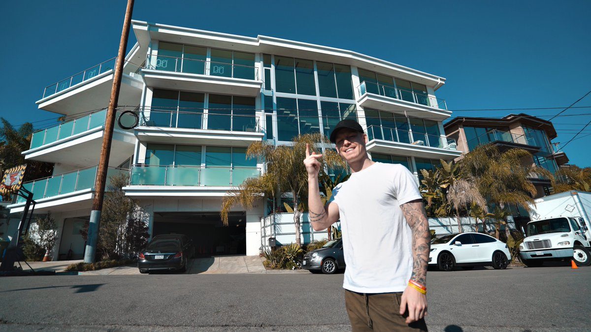 FaZe Teeqo outside the organization's 'Clout House' in Los A...