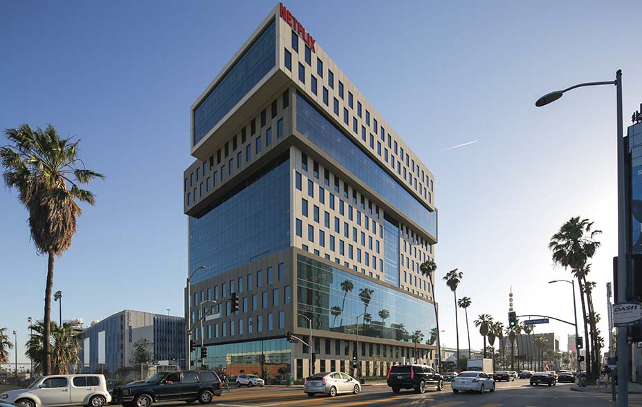 LOS ANGELES, CA - MAY 01: Netflix Headquarters in Hollywood, originally one floor, they now lease the entire building located on Sunset Boulevard on May 01, 2017 in Los Angeles, California.  (Photo by FG/Bauer-Griffin/GC Images)