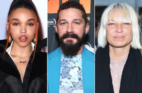 FKA Twigs; Shia Lebouf; Sia (CREDIT: GARETH CATTERMOLE/GETTY IMAGES; RICH FURY/GETTY IMAGES; LARRY BUSACCA/GETTY IMAGES)