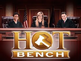 HOT BENCH™s trio of judges are Judge Patricia DiMango and attorneys Tanya Acker and Larry Bakman