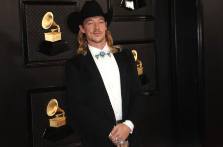 Diplo arrives at the 2020 Grammy Awards in Los Angeles. (Credits: Allen J. Schaben / Los Angeles Times)