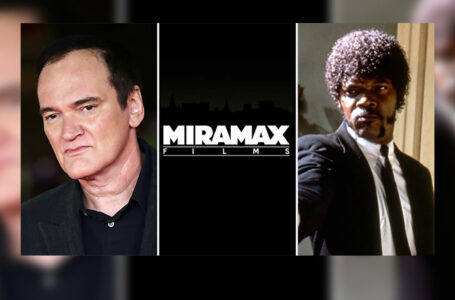 Quentin Tarantino; Miramax Films logo; Samuel L. Jackson (Credits: Mega; Everet)